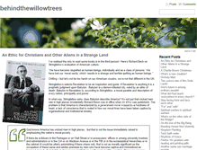 Tablet Screenshot of behindthewillowtrees.org.uk